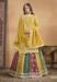 Picture of Chiffon Golden Rod Straight Cut Salwar Kameez