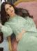 Picture of Georgette & Net Dark Sea Green Straight Cut Salwar Kameez