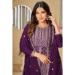 Picture of Charming Chiffon Brown Straight Cut Salwar Kameez