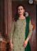 Picture of Net Dark Sea Green Straight Cut Salwar Kameez