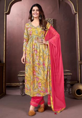 Picture of Statuesque Rayon Peru Readymade Salwar Kameez