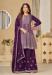 Picture of Beauteous Chiffon Brown Straight Cut Salwar Kameez