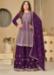 Picture of Beauteous Chiffon Brown Straight Cut Salwar Kameez