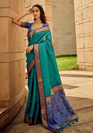 Picture of Admirable Silk Teal Saree