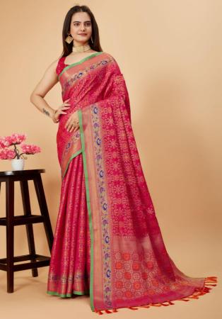 Picture of Sightly Silk Light Pink Saree