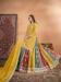 Picture of Chiffon Golden Rod Straight Cut Salwar Kameez