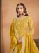 Picture of Chiffon Golden Rod Straight Cut Salwar Kameez