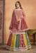 Picture of Chiffon Indian Red Straight Cut Salwar Kameez