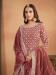 Picture of Chiffon Indian Red Straight Cut Salwar Kameez