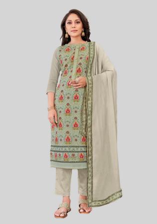 Picture of Splendid Silk Gainsboro Straight Cut Salwar Kameez