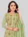 Picture of Superb Silk Dark Khaki Straight Cut Salwar Kameez