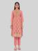 Picture of Silk Pale Violet Red Straight Cut Salwar Kameez