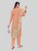 Picture of Marvelous Silk Coral Straight Cut Salwar Kameez