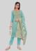 Picture of Statuesque Silk Cadet Blue Straight Cut Salwar Kameez