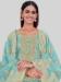 Picture of Statuesque Silk Cadet Blue Straight Cut Salwar Kameez