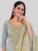 Picture of Statuesque Silk Dark Grey Straight Cut Salwar Kameez