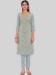 Picture of Statuesque Silk Dark Grey Straight Cut Salwar Kameez