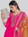 Picture of Statuesque Silk Deep Pink Straight Cut Salwar Kameez