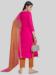 Picture of Statuesque Silk Deep Pink Straight Cut Salwar Kameez