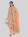 Picture of Marvelous Silk Tan Straight Cut Salwar Kameez