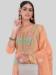 Picture of Marvelous Silk Tan Straight Cut Salwar Kameez