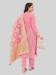 Picture of Resplendent Silk Dark Salmon Straight Cut Salwar Kameez