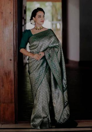 Picture of Amazing Silk Grey Saree