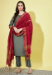 Picture of Amazing Cotton & Silk Grey Readymade Salwar Kameez