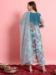 Picture of Georgette Light Steel Blue Readymade Salwar Kameez