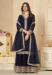 Picture of Alluring Georgette Navy Blue Readymade Salwar Kameez