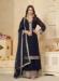 Picture of Alluring Georgette Navy Blue Readymade Salwar Kameez