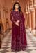 Picture of Bewitching Georgette Maroon Anarkali Salwar Kameez