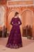 Picture of Beautiful Silk Saddle Brown Anarkali Salwar Kameez