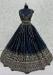 Picture of Chiffon & Satin Midnight Blue Lehenga Choli