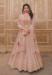 Picture of Enticing Silk Rosy Brown Anarkali Salwar Kameez