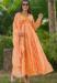 Picture of Fine Georgette Sandy Brown Readymade Gown