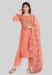 Picture of Statuesque Silk Light Coral Straight Cut Salwar Kameez