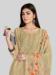 Picture of Classy Silk Tan Straight Cut Salwar Kameez