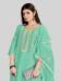 Picture of Medium Aqua Marine Straight Cut Salwar Kameez