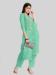 Picture of Medium Aqua Marine Straight Cut Salwar Kameez