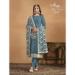 Picture of Georgette Dark Slate Grey Straight Cut Salwar Kameez