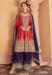 Picture of Ravishing Silk Crimson Straight Cut Salwar Kameez