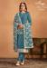 Picture of Georgette Dark Slate Grey Straight Cut Salwar Kameez