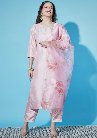 Picture of Sightly Silk Thistle Readymade Salwar Kameez