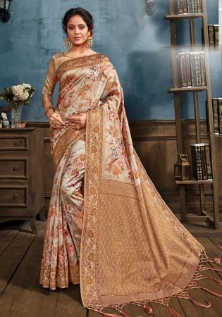 Picture of Charming Silk Tan Saree