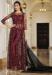 Picture of Georgette & Net Maroon Anarkali Salwar Kameez