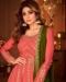 Picture of Georgette Light Coral Straight Cut Salwar Kameez