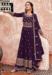 Picture of Charming Georgette Purple Straight Cut Salwar Kameez