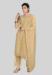 Picture of Amazing Silk Beige Straight Cut Salwar Kameez