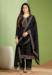 Picture of Graceful Georgette Black Straight Cut Salwar Kameez